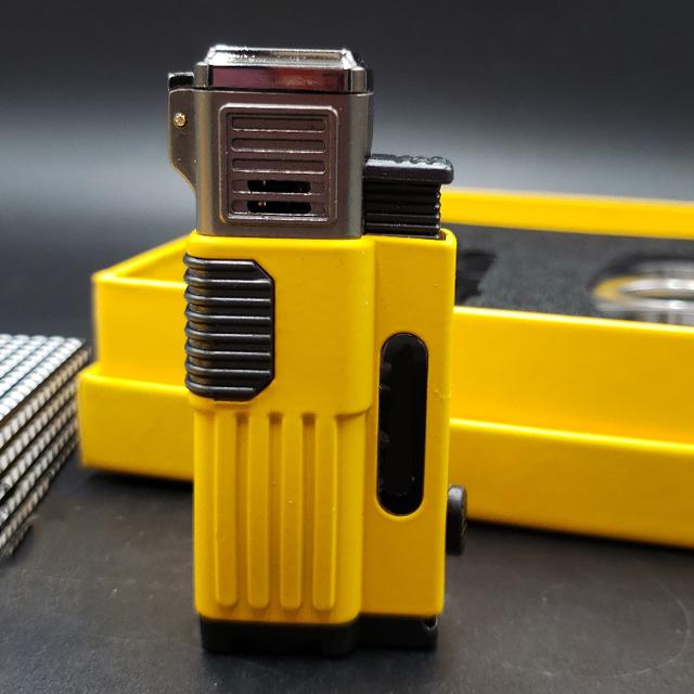 Bộ Set Phụ Kiện 2 Món HB-115 Gồm Vỏ Hột Quẹt Bật Lửa Khò 3 Tia Mạnh Mẽ + Cắt Thiết Kế Sang Trọng