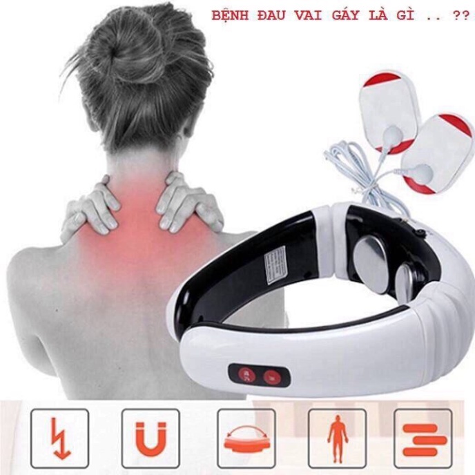 Máy Massage Cổ Vai Gáy Cao Cấp JP-708 Máy matxa công nghệ xung điện thông minh.