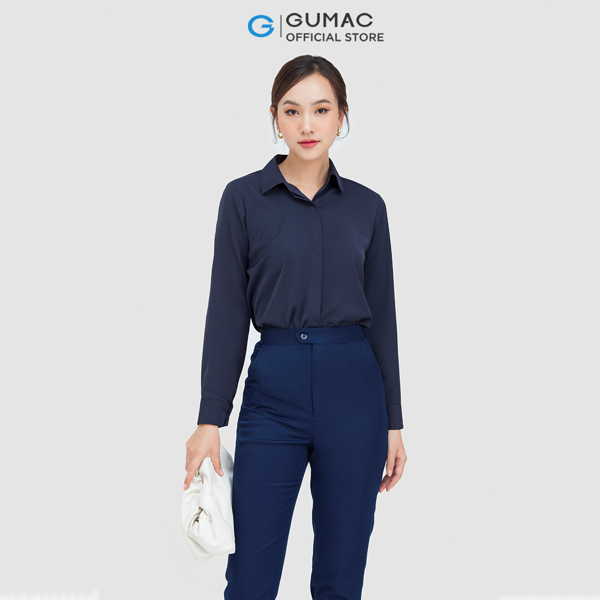 Quần tây nữ GUMAC QC05023 form cơ bản lưng nhọn phong cách công sở