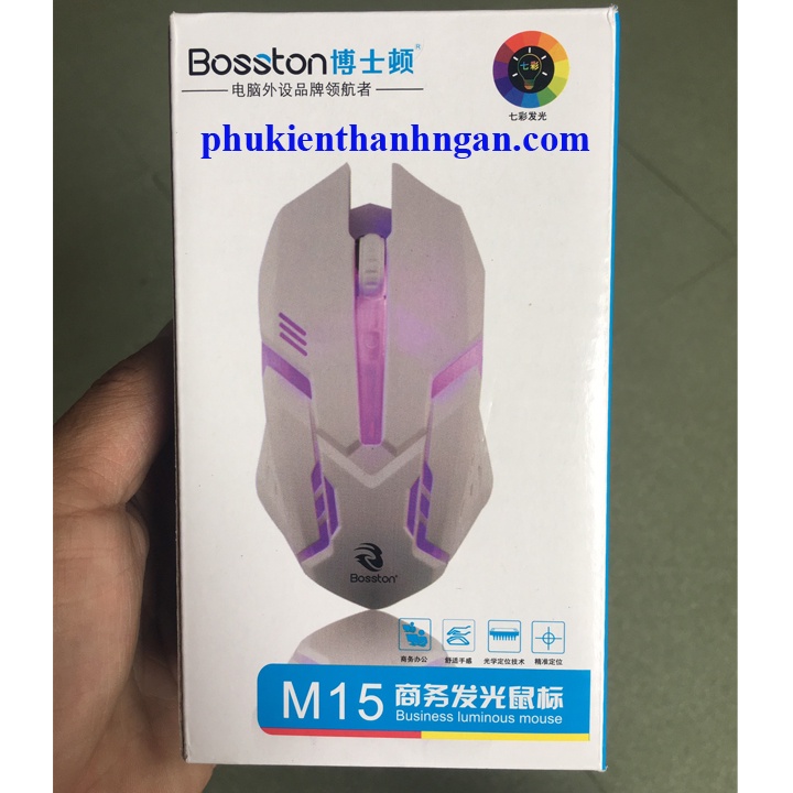 Mouse Bosston M15 LED USB - JL- HÀNG CHÍNH HÃNG