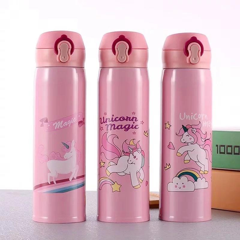 Bình giữ nhiệt nắp bật INOX 304 FG Good Finish họa tiết siêu đáng yêu - An toàn cho bé dung tích 500ml