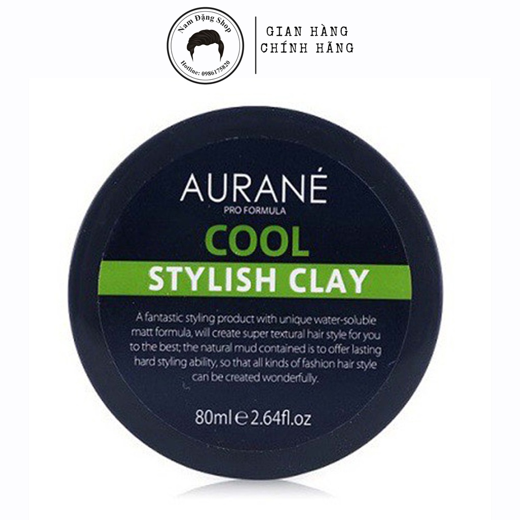 Sáp Vuốt Tóc nam Aurane Cool Stylish Clay 80ml