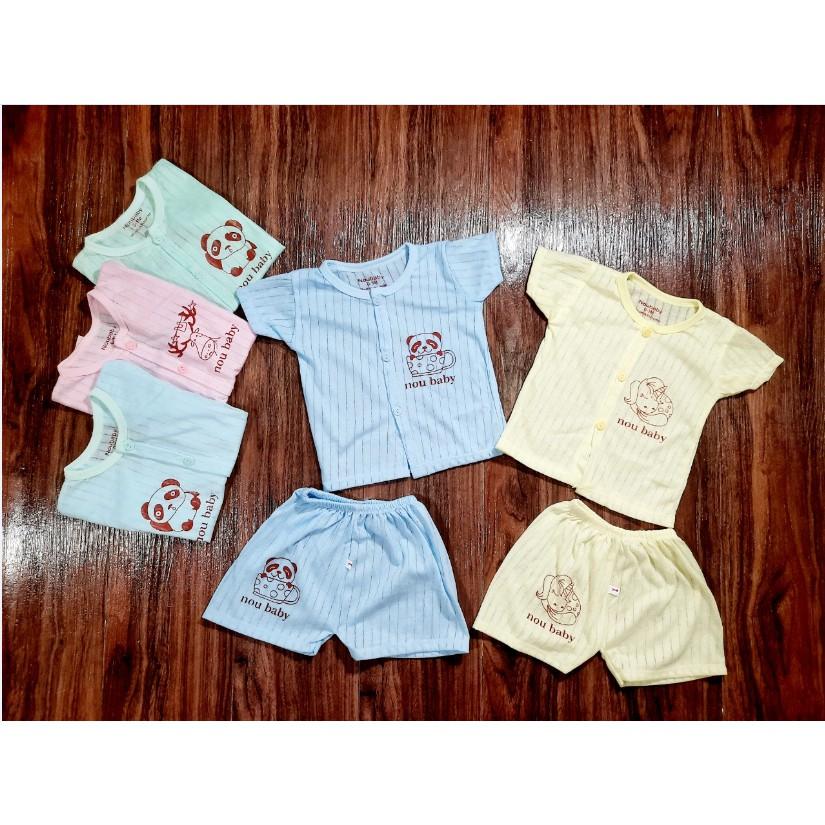 Combo 5 bộ quần áo cotton giấy cho bé mặc hè cực chuẩn