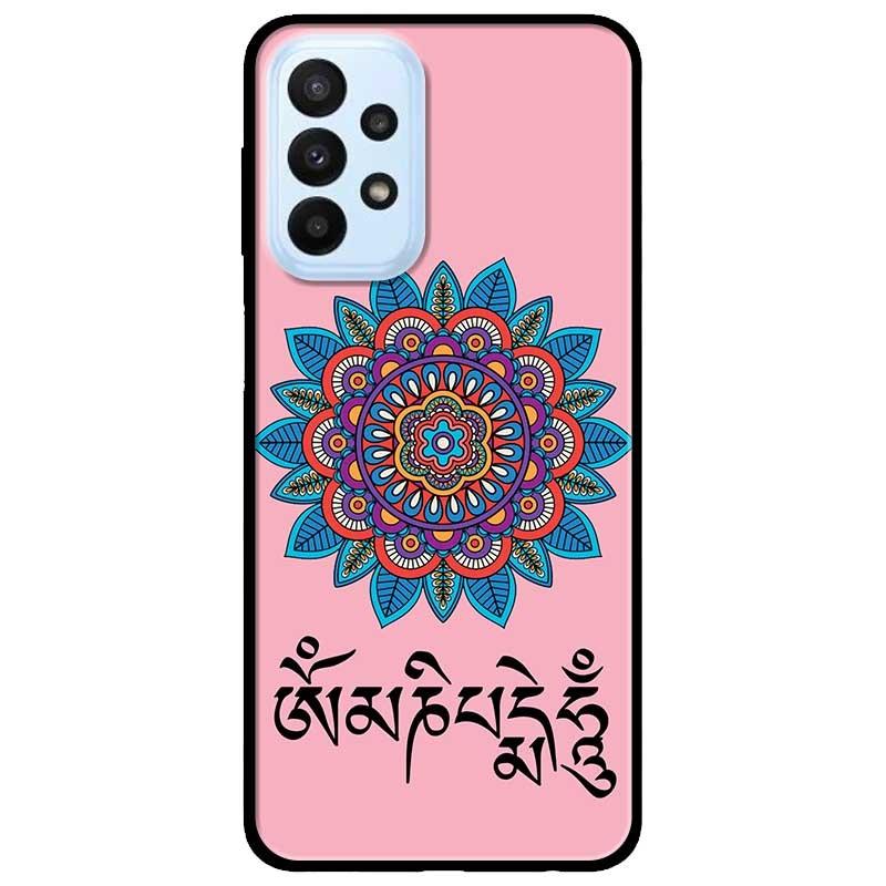 Ốp lưng dành cho Samsung A23 4G - A53 5G - A73 5G - Om Mani Padme Hum Hồng Xanh