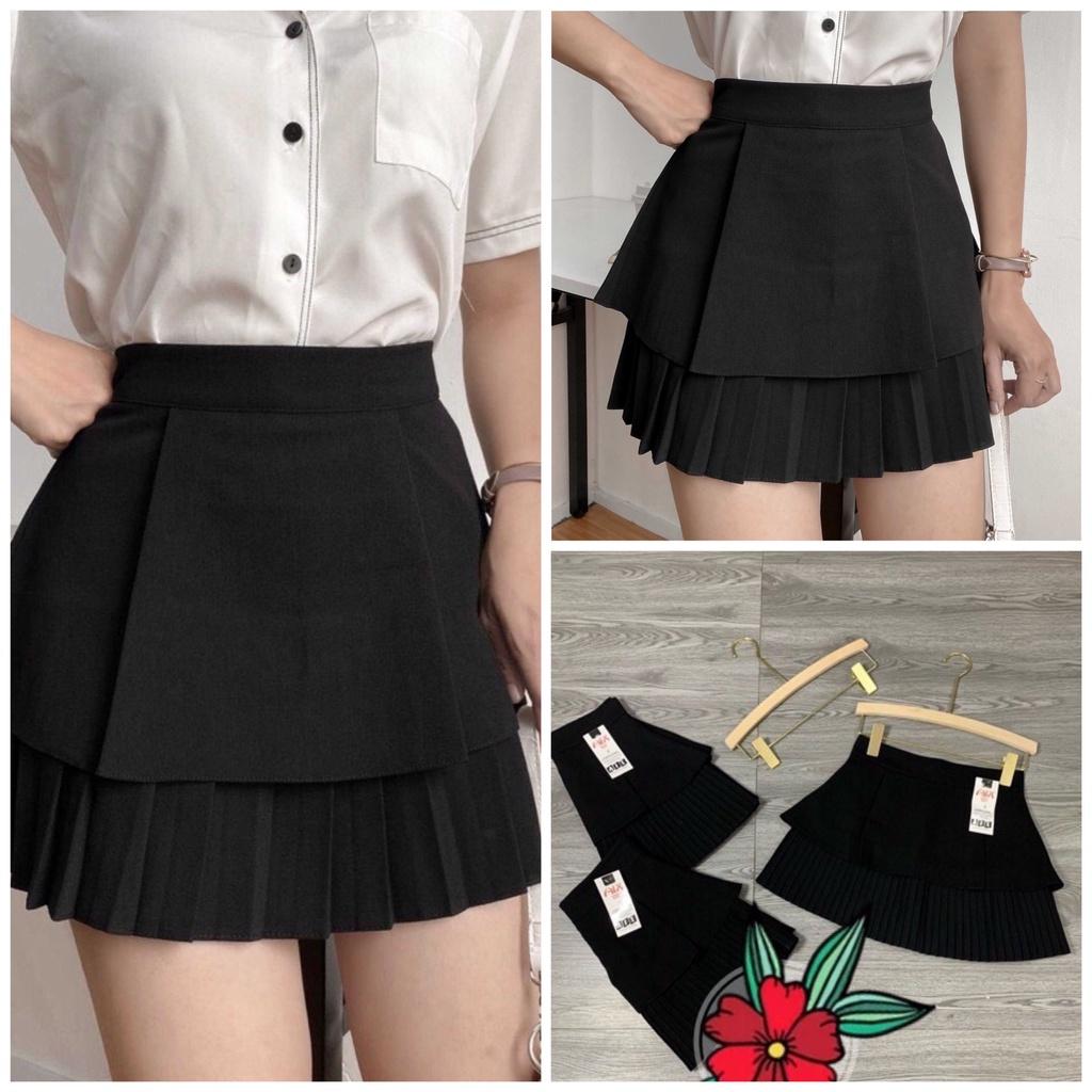Chân váy xếp ly ngắn xòe sang chảnh KANIMI