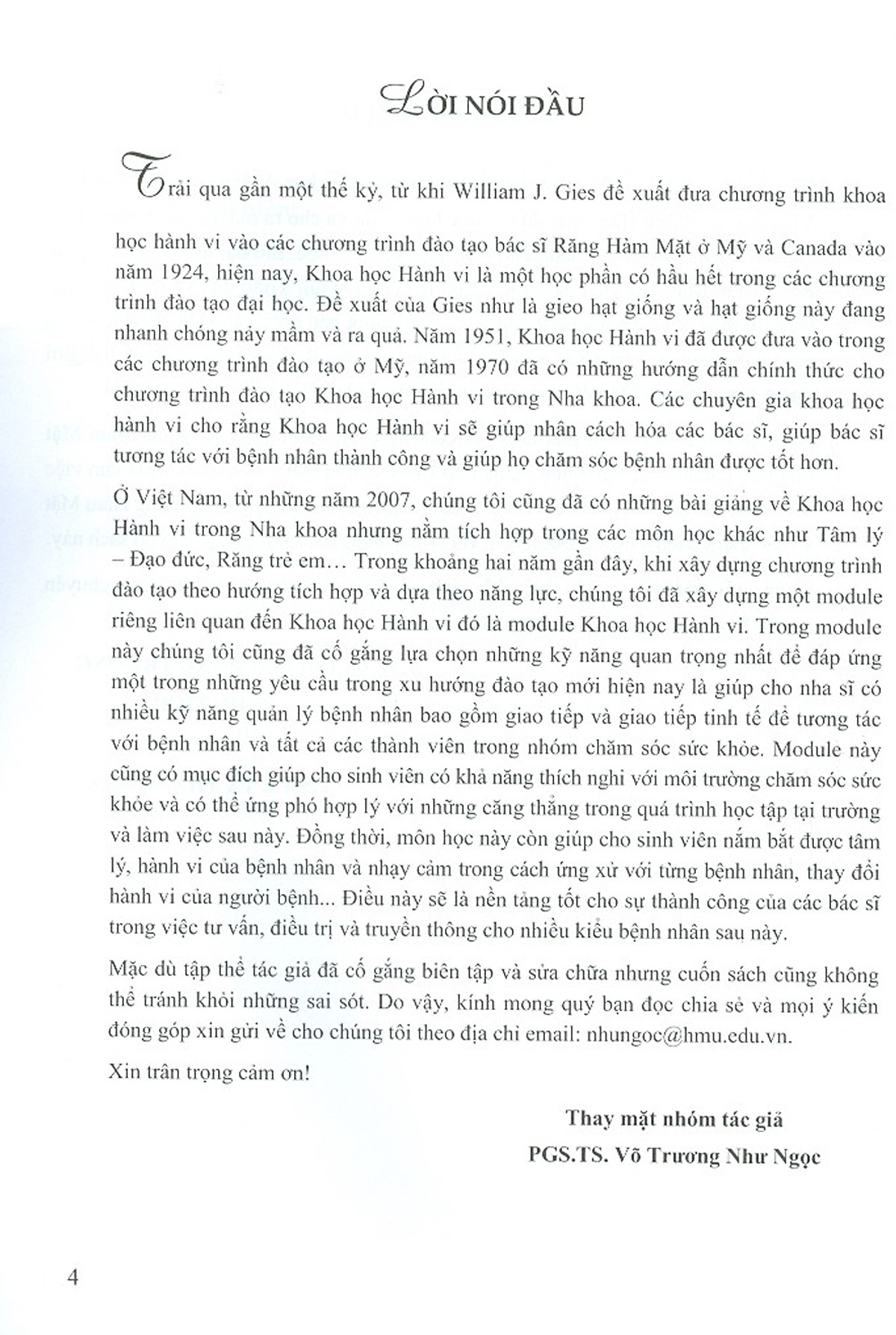 Khoa học hành vi trong răng hàm mặt