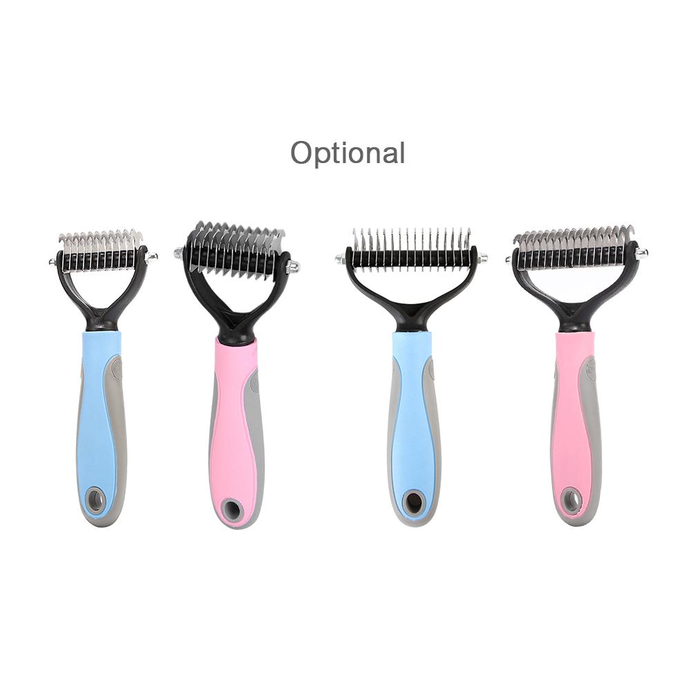 Lược Gỡ Rối Lông Cao Cấp 2 Mặt Cho Thú Cưng Chó Mèo