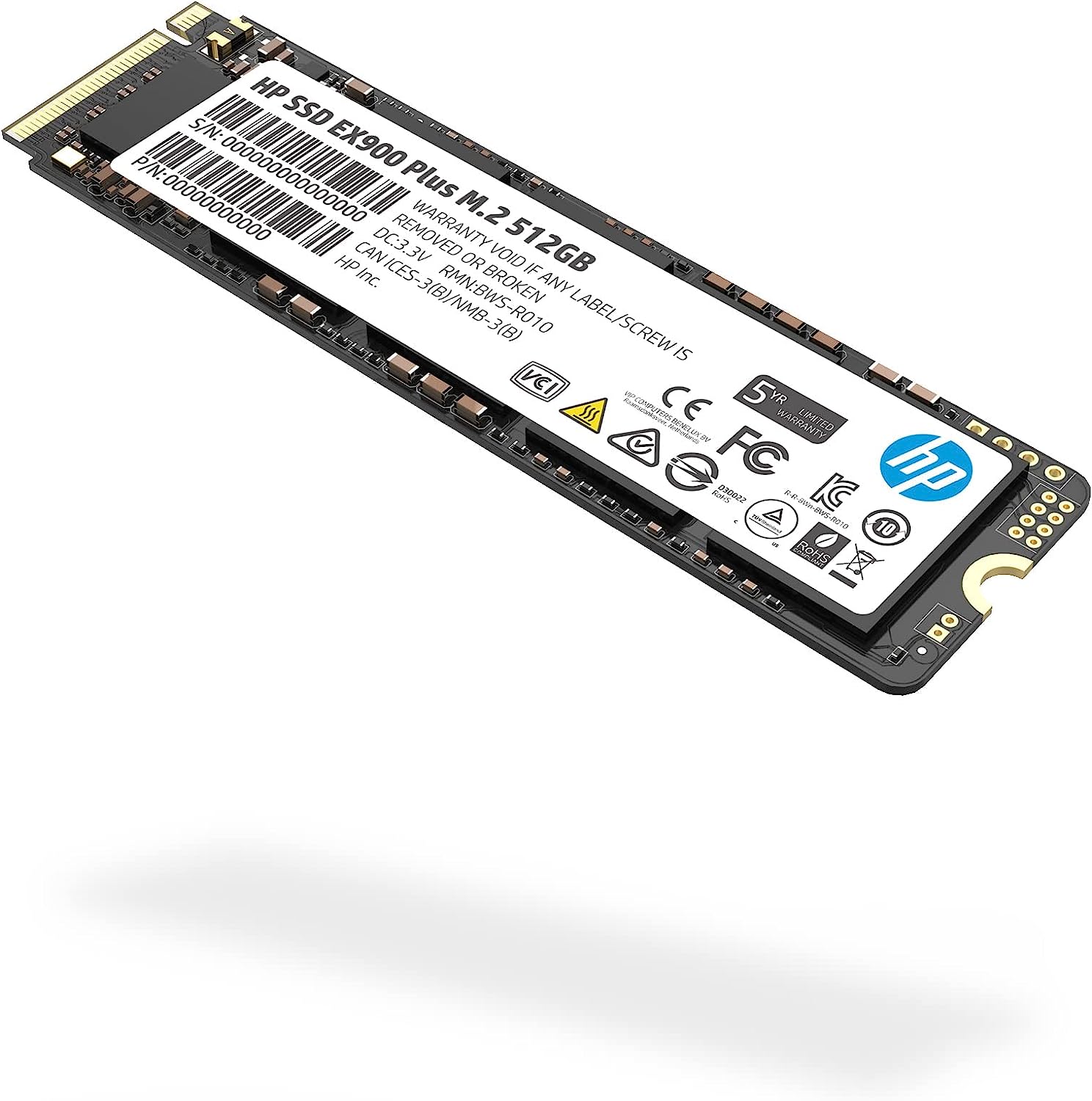Ổ cứng SSD hiệu HP Model EX900 Plus M.2 NVMe 512GB - Hàng Chính Hãng