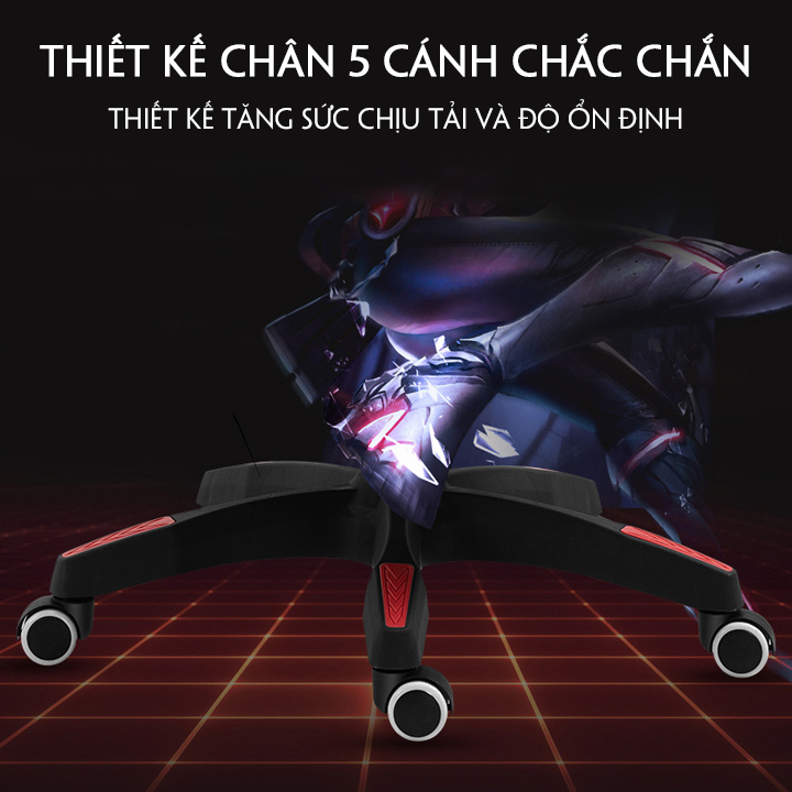 Ghế Gaming KLV bản cao cấp, chơi game ngồi học cực kỳ thoải mái