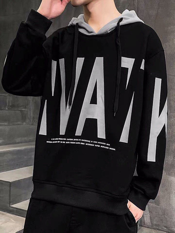 Aó Hoodie Nam Phối Chữ VAT Phong Cách Sành Điệu GD222