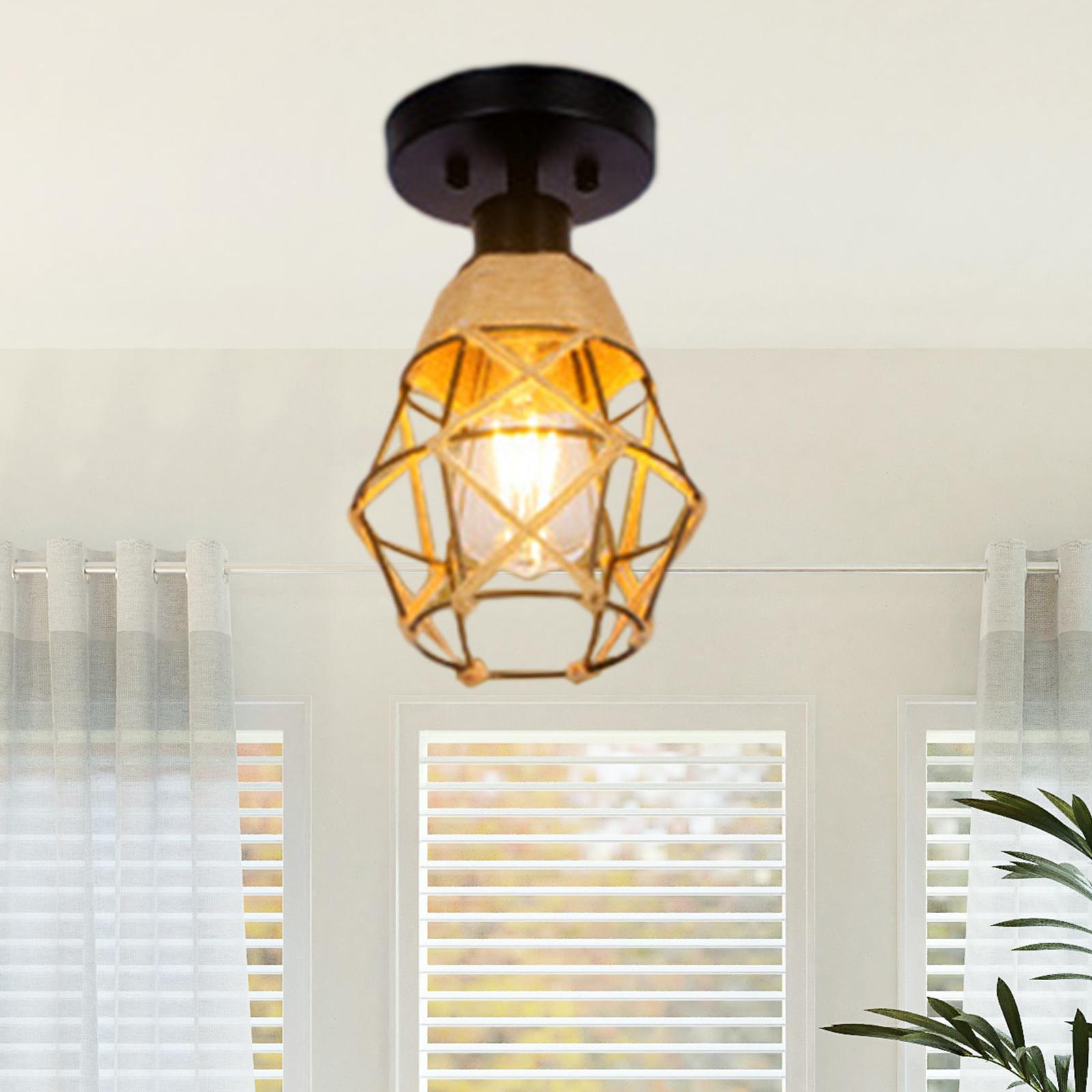 Ceiling Lamp Iron Decorative Ceiling Light Fixture for Home Hallway Tea Room