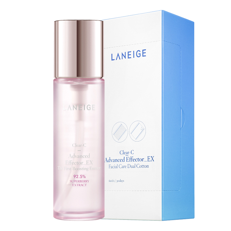 Bộ Tinh Chất Da Sáng Hồng Rạng Rỡ Laneige Clear-C Advanced Effector_Ex The First Boosting Essence (150ml)