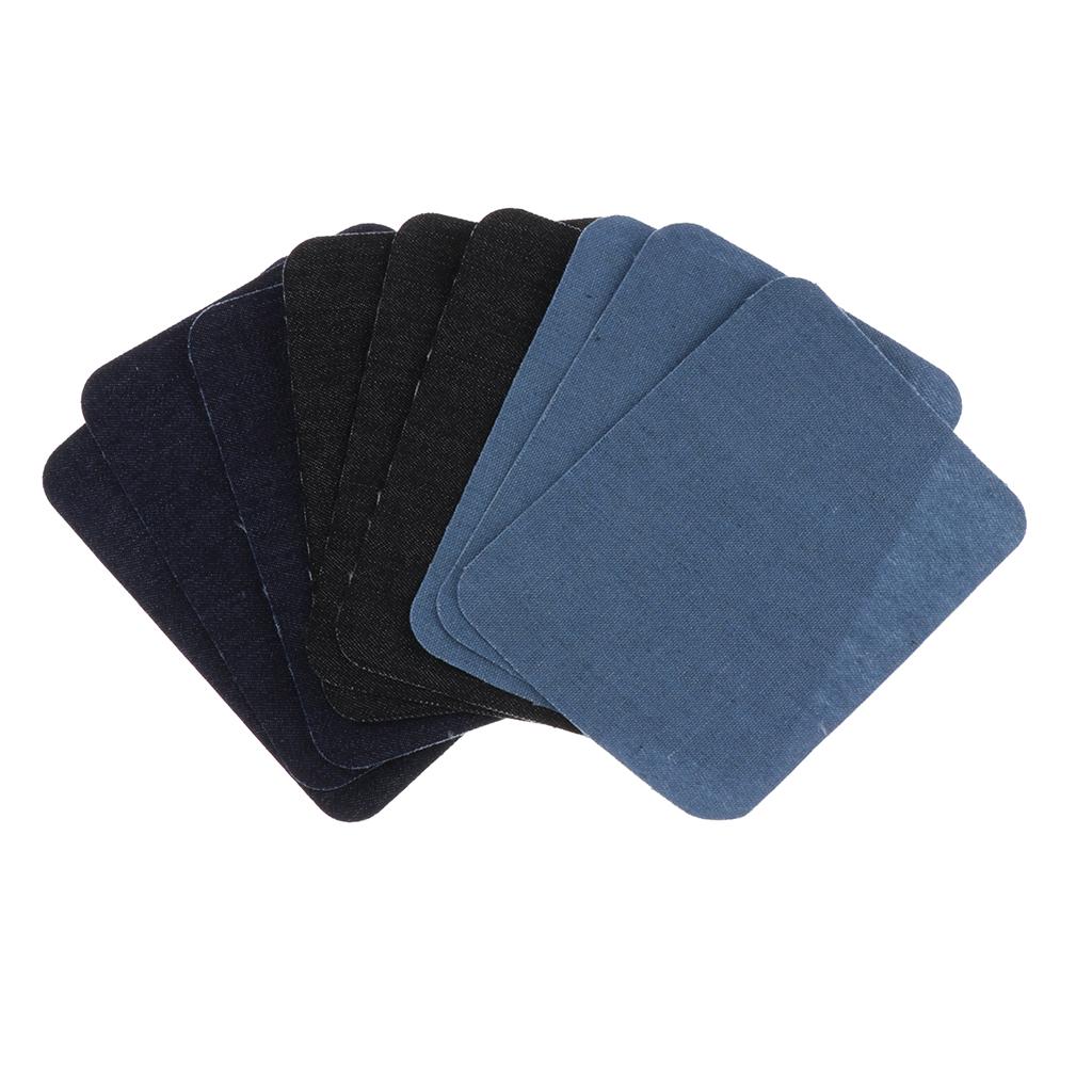 3 Đôi)-trên Khuỷu Tay Đầu Gối Jean Denim Miếng Dán Cho Sửa Chữa Trang Trí Táo