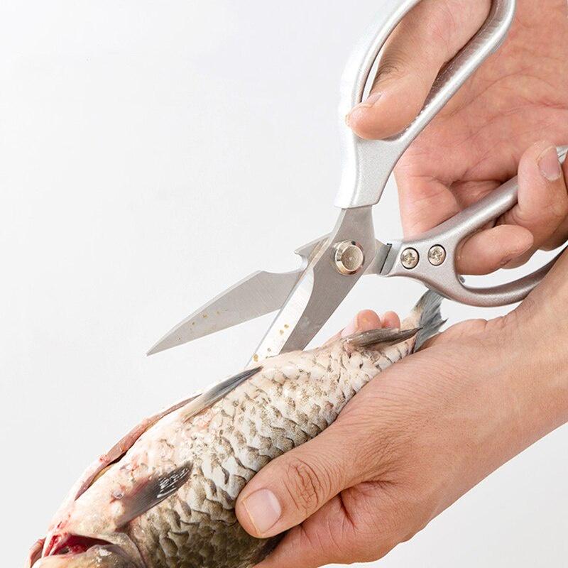 Stainless Steel Kitchen Scissors Multipurpose Purpose Shears Tool for Meat Vegetable Barbecue Tool Scissors Kitchen Supply