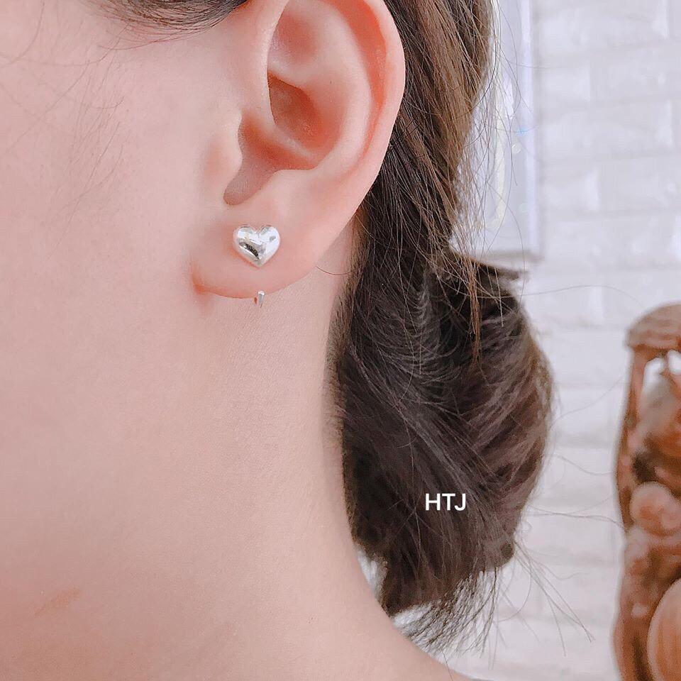 BÔNG TAI BẠC TA CHỮ X - BÔNG TIM XINH XẮN