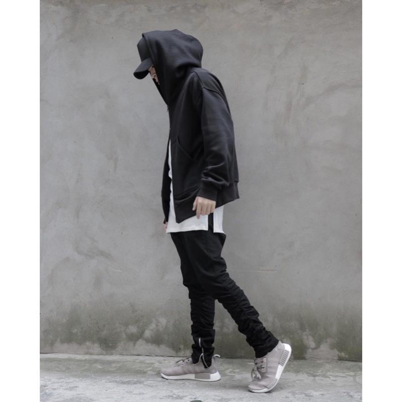 Quần Jeans Nam Đen Trơn/ Rách Gối