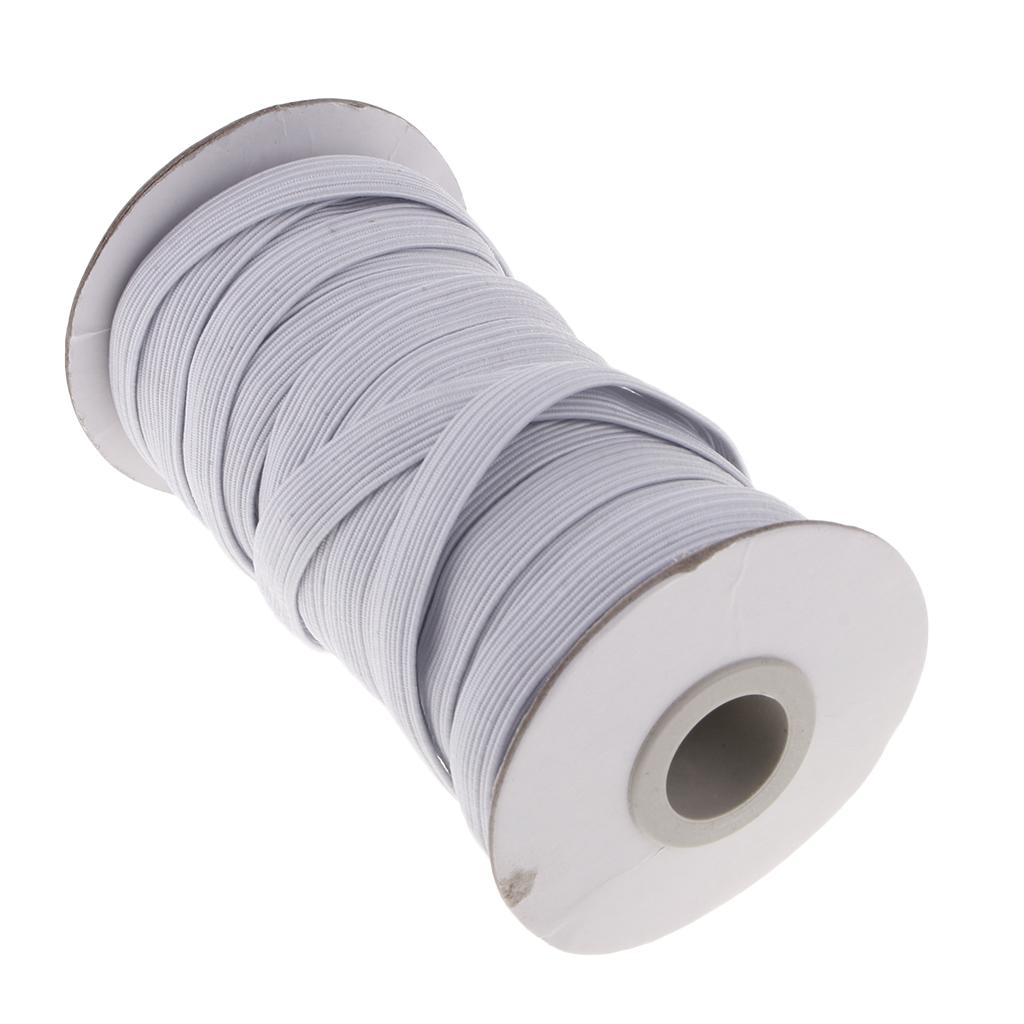 Trắng Thun Co Giãn Dây Tự Làm Quần Áo Đầm Thể Thao Quần May Viền 10 Mm