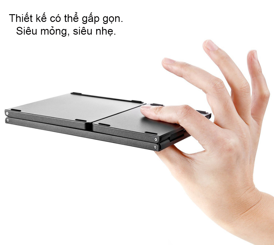 Bàn Phím Bluetooth có mặt di chuột cho Laptop tablet điện thoại AB033