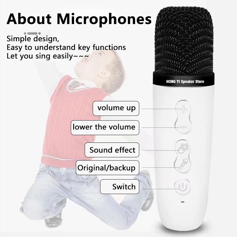 Loa âm thanh di động bluetooth home karaoke micro không dây kép đèn LED 3D âm thanh nổi âm thanh subwofer SD508 Màu sắc: màu đen