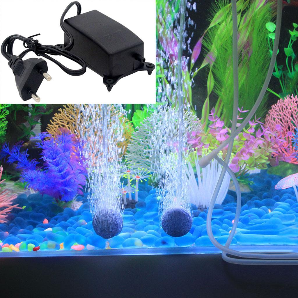 Aquarium Air Pump Silent Oxygen Water Pump Aerator for Fish Tank Ponds 72L/H, Aquarium Fish Supplies