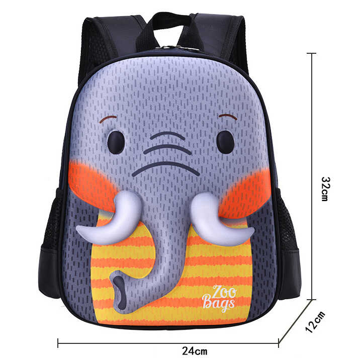 Balo học sinh hình 3d nổi siêu nhẹ với thiết kế dễ thương TX00298