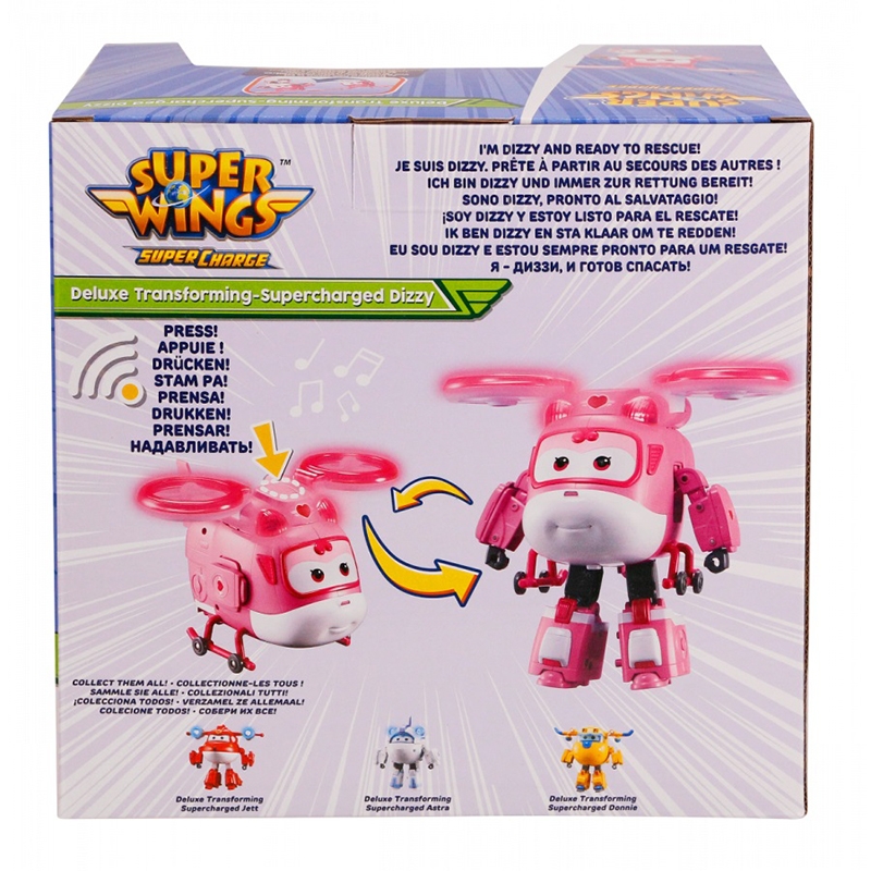 Đồ Chơi SUPERWINGS Robot Biến Hình Cỡ Lớn Có Đèn Và Âm Thanh  -  Dizzy YW740434