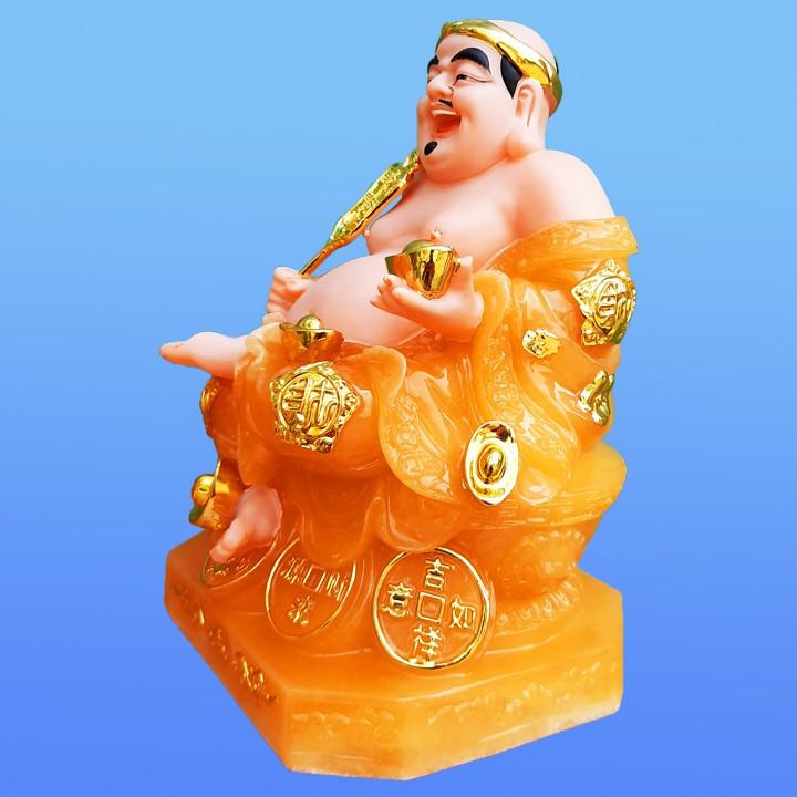 Tượng Thần Tài Thổ Địa mẫu mới nhất màu Vàng cao 20cm