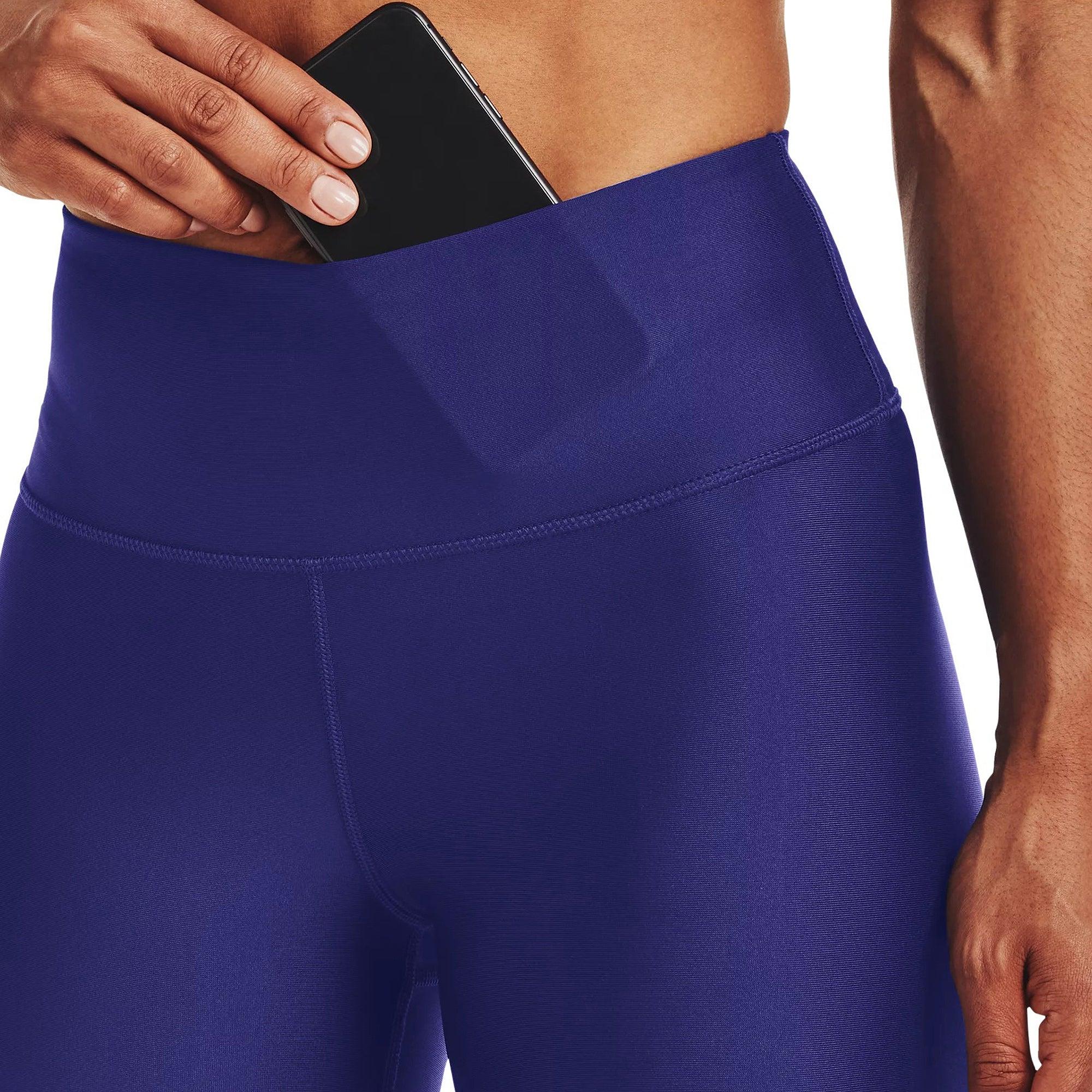 Quần legging thể thao nữ Under Armour HeatGear Armour No-Slip Waistband Graphic Ankle - 1361013-415