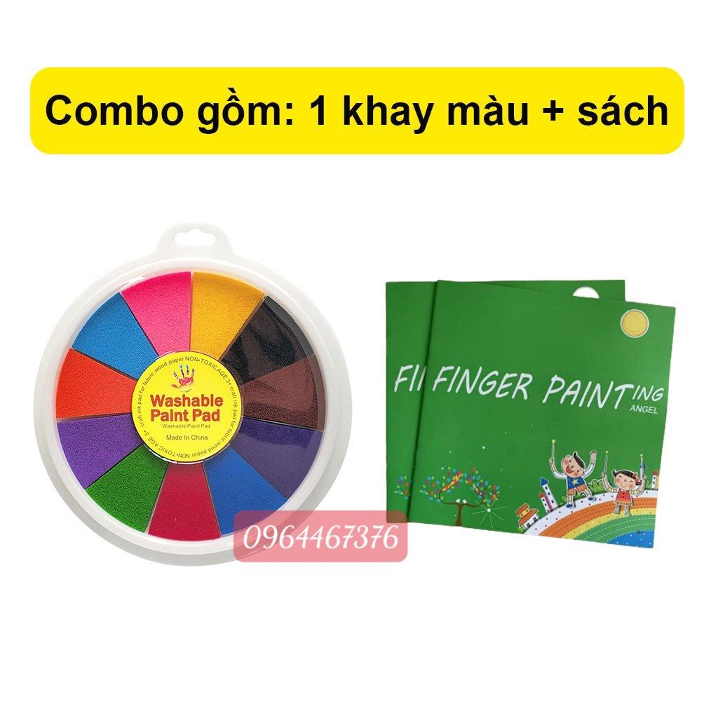 Màu Vẽ Dấu Vân Tay Fingerpaint SALE SẬP SÀN Đồ Chơi Màu Sắc Cho Bé, Kích Thích Nhận Biết Và Sáng Tạo Cho Trẻ