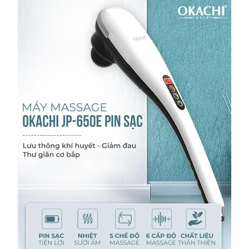 Máy massage cầm tay OKACHI JP-650E (Pin sạc)