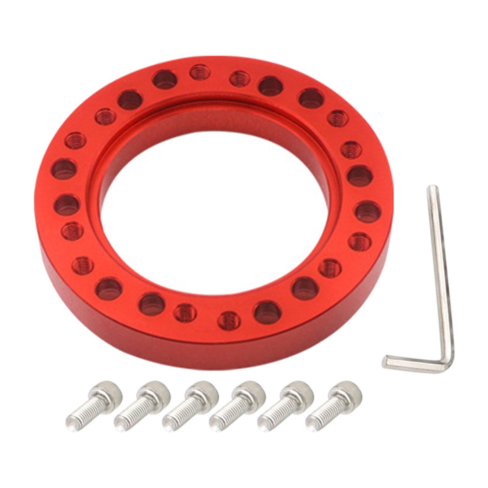Car Steering Wheel Hub Adapter Spacer W/ 6 Screws Conversion Spacer Racing Car