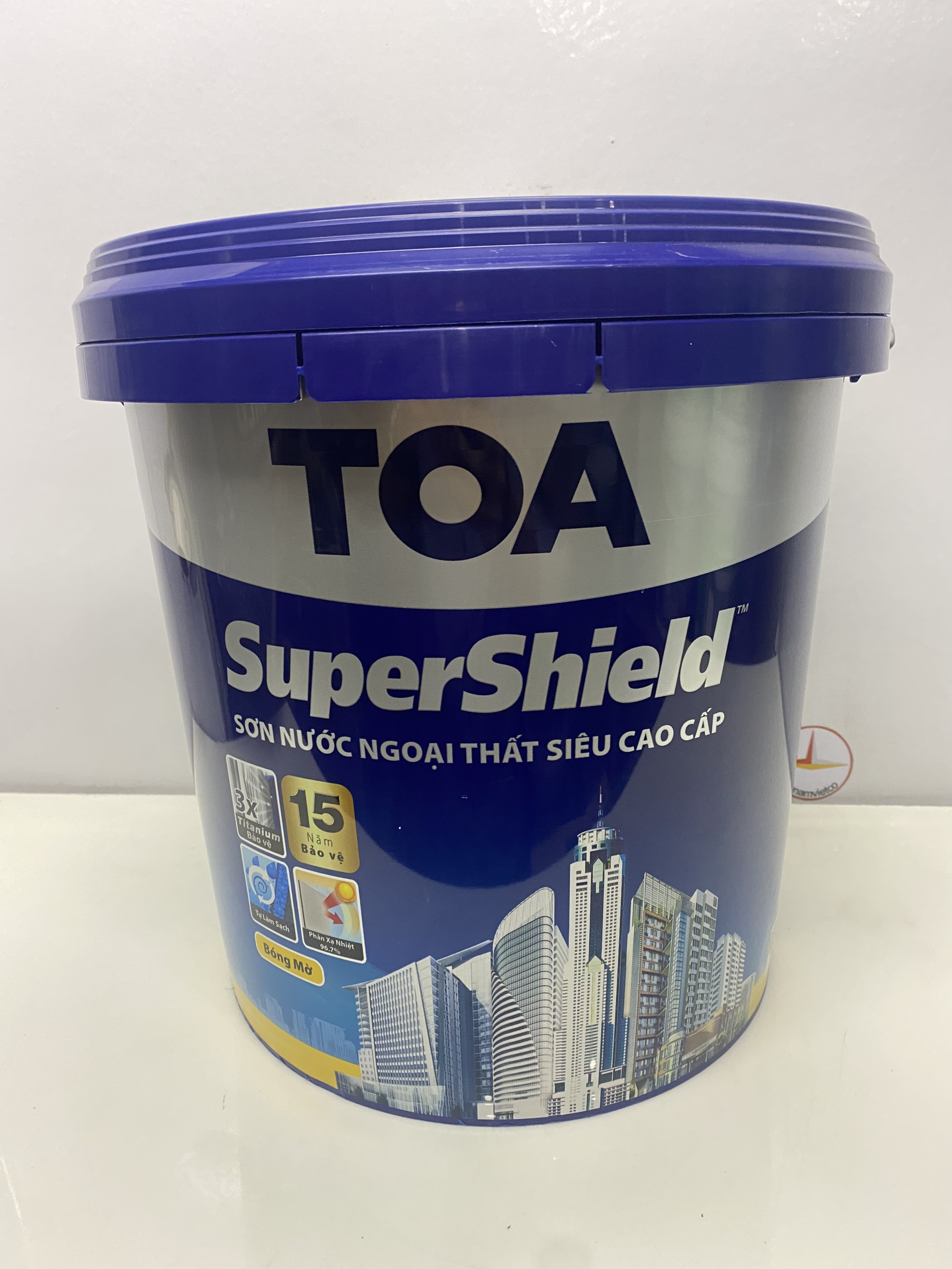 Sơn nước siêu cao cấp Toa SuperShield ngoại thất màu xanh 8274 _15L