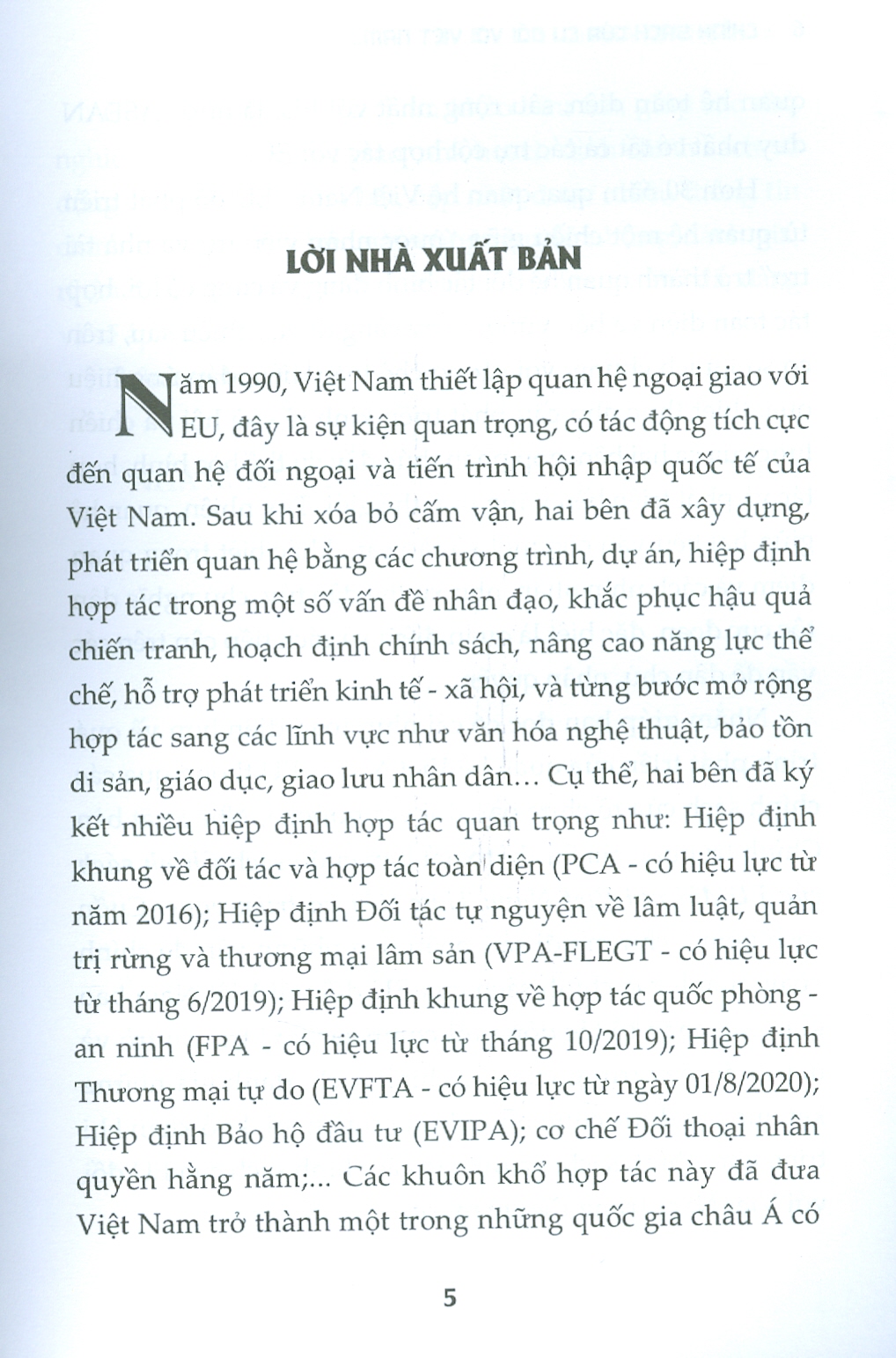 Chính sách của EU đối với Việt Nam: Thực tiễn và triển vọng