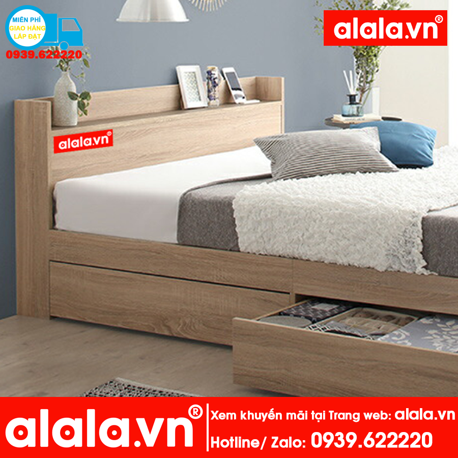 Giường ngủ ALALA37 gỗ cao cấp - Thương hiệu ALALA