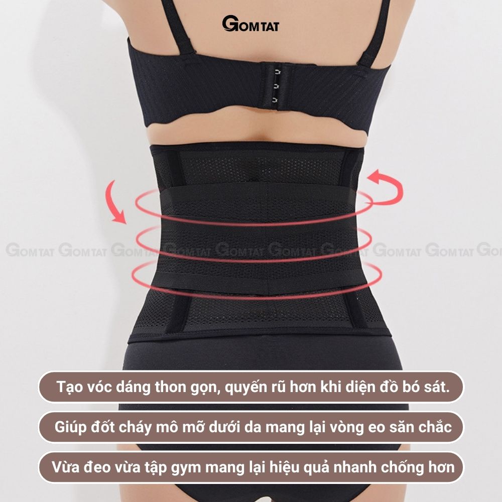 Đai nịt bụng chống cuộn sau sinh, gen nịt bụng dán định hình giãm mỡ eo thon có lỗ thông hơi - DAINITBUNG - V03