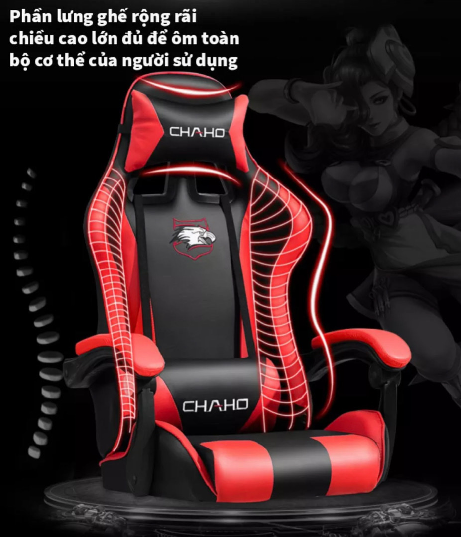 Ghế Gaming CHAHO - Hàng Nhập Khẩu Chính Hãng - Mẫu Mới Nhất