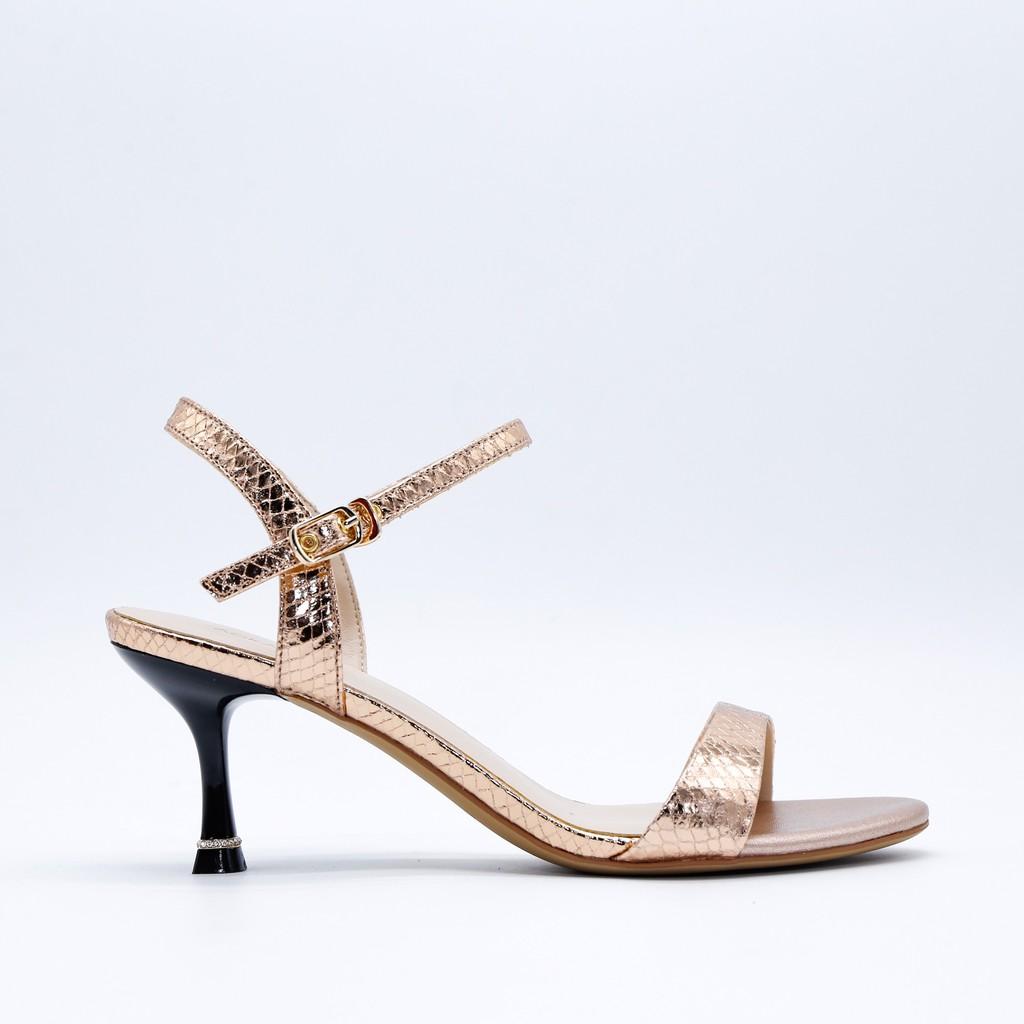 Flash sale Dép Sandals cao gót nữ Aokang màu be 192811004