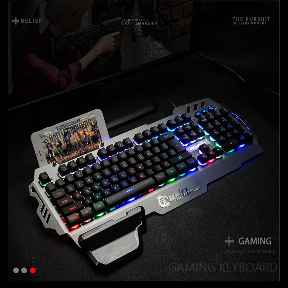 Bàn phím chơi game 7pin PK-900 Đèn nền RGB