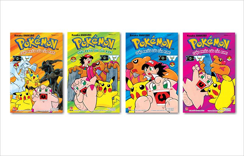 Kim Đồng - Combo Pokémon - Cuộc phiêu lưu của Pippi B.W (Black.White) (4 tập)