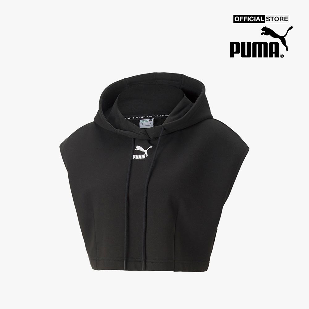 PUMA - Áo hoodie nữ sát nách Dare To Hooded Cropped Vest 535624