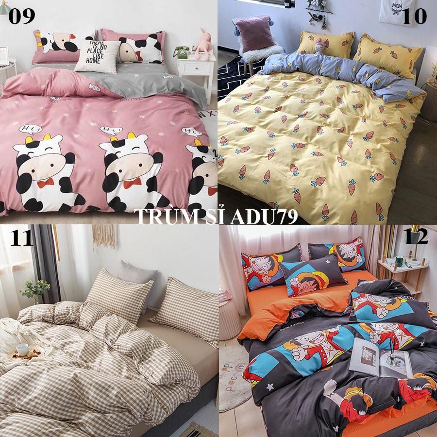 SET GA GỐI COTON KOREA NHẬP KHẨU, DRAP GIƯỜNG ĐẸP