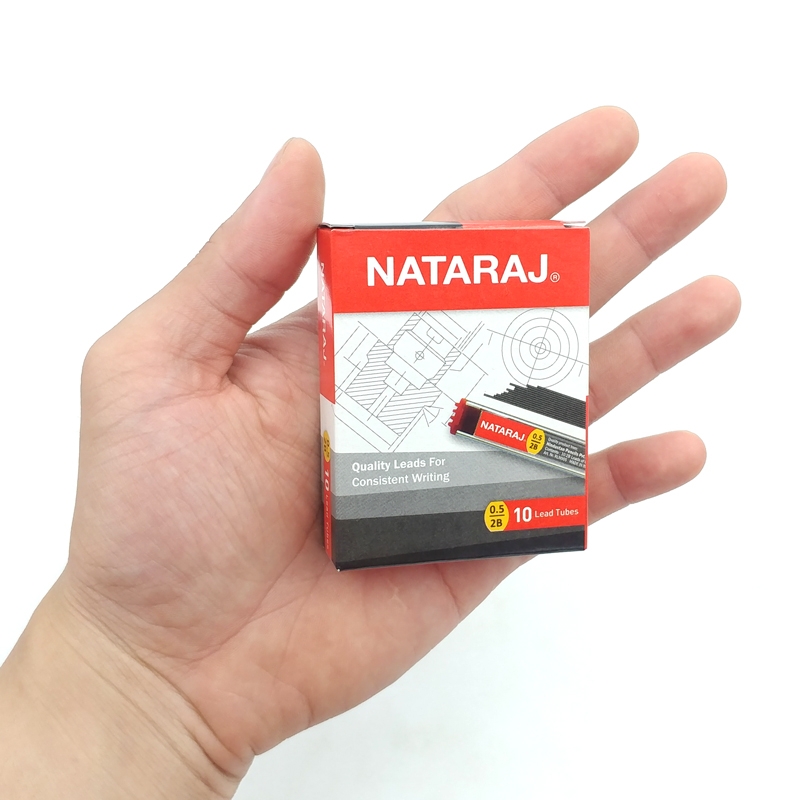 Ruột Bút Chì Bấm 2B 0.5mm - Nataraj 402479