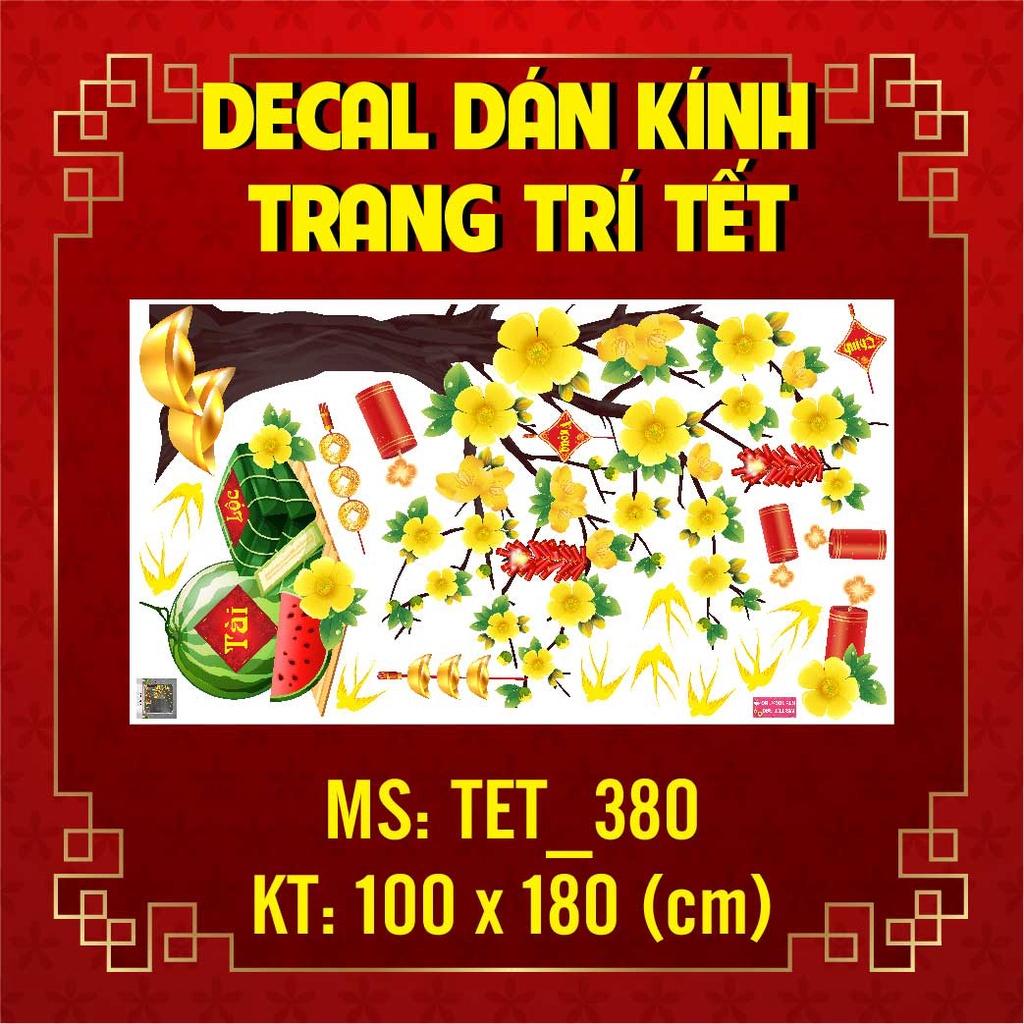 DECAL TRANG TRÍ TẾT 2023 COMBO SỐ 110