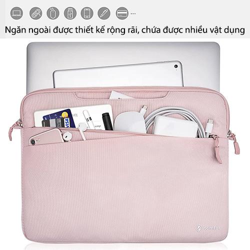 Túi Xách Tomtoc Messenger Bags dành cho Macbook 13″ Pink bảo vệ hoàn hảo chống va đập - HÀNG CHÍNH HÃNG