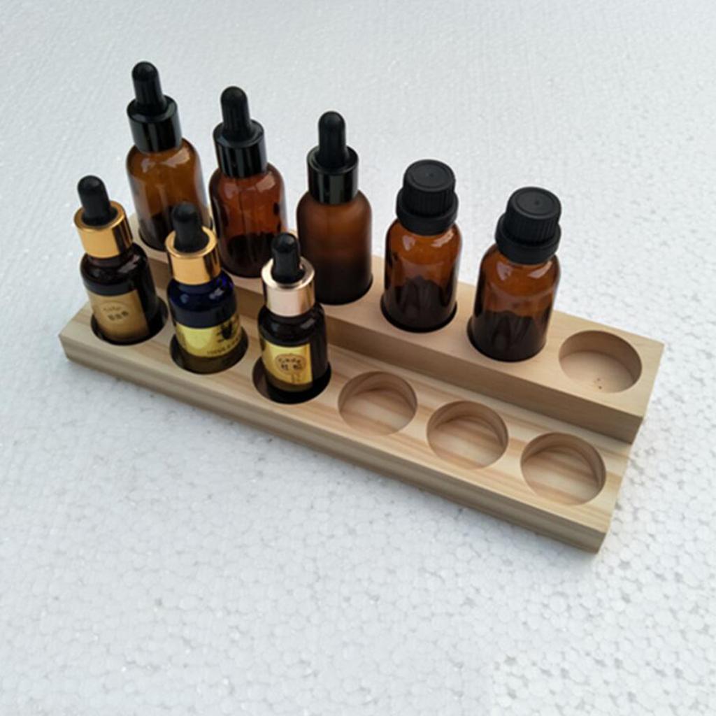 Essential Oil Storage Rack Display Stand Wood Rack Holder 01