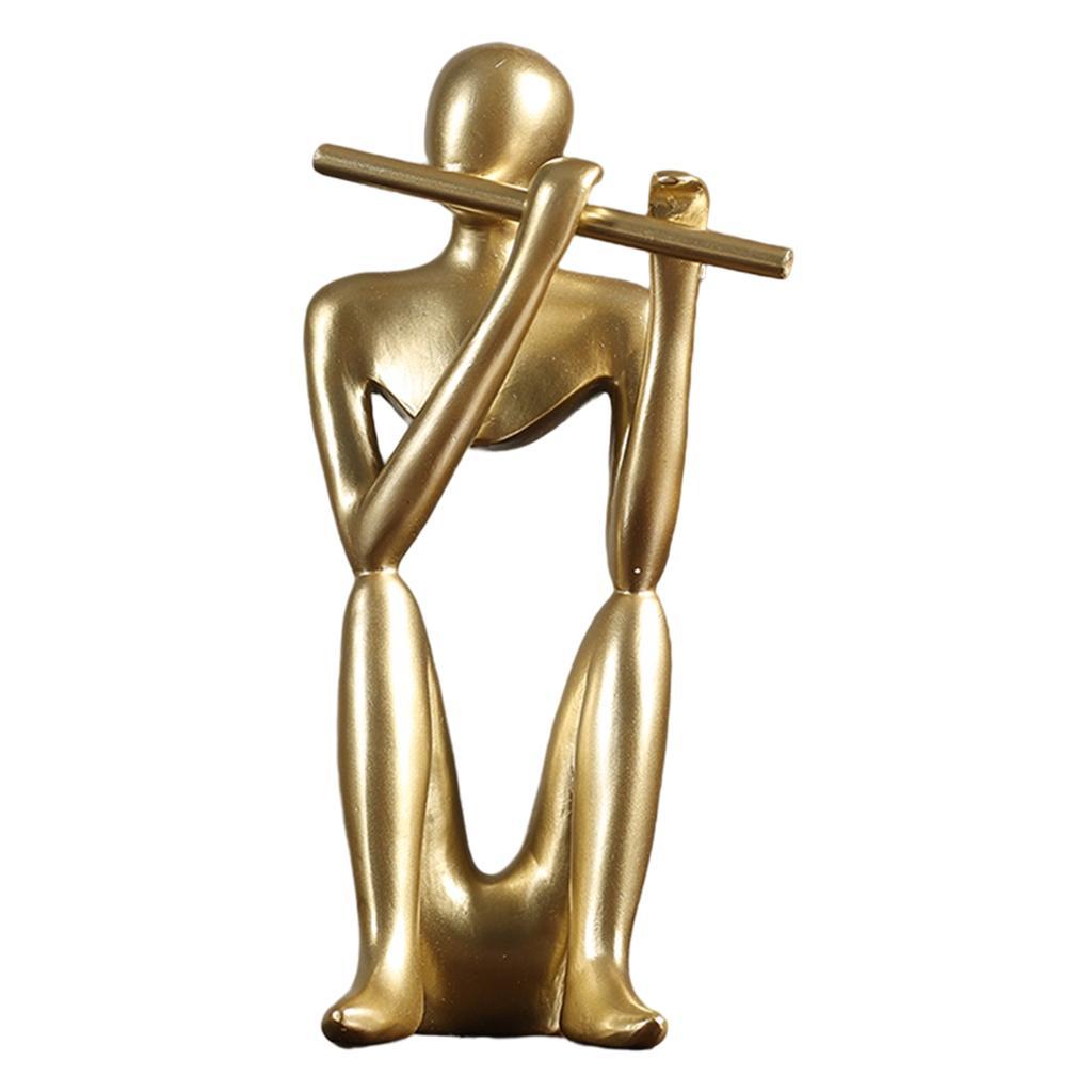 Abstract Thinker Sculpture Statue Photo Props Office Decor