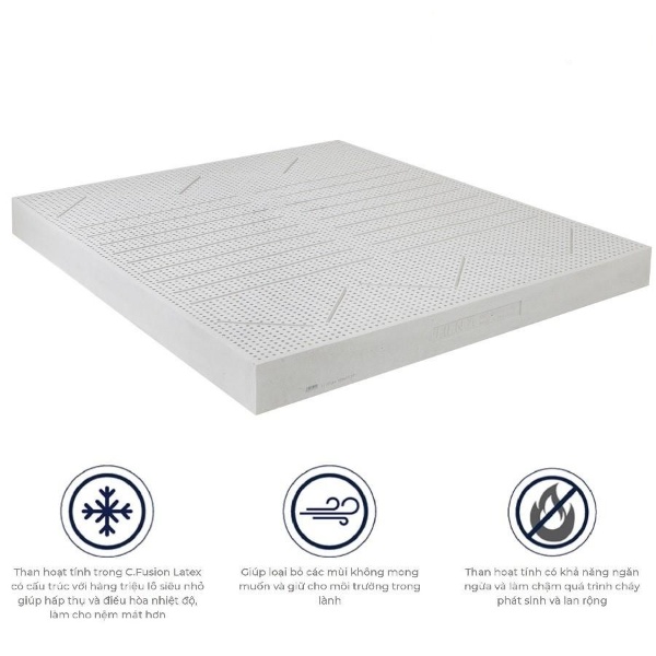 Đệm cao su Liên Á LaDome Grey cao 15cm
