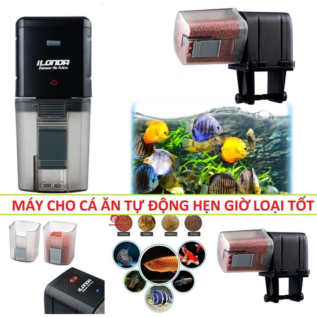 Máy cho cá ăn tự động có hẹn giờ , đèn chiếu bể cá loại tốt