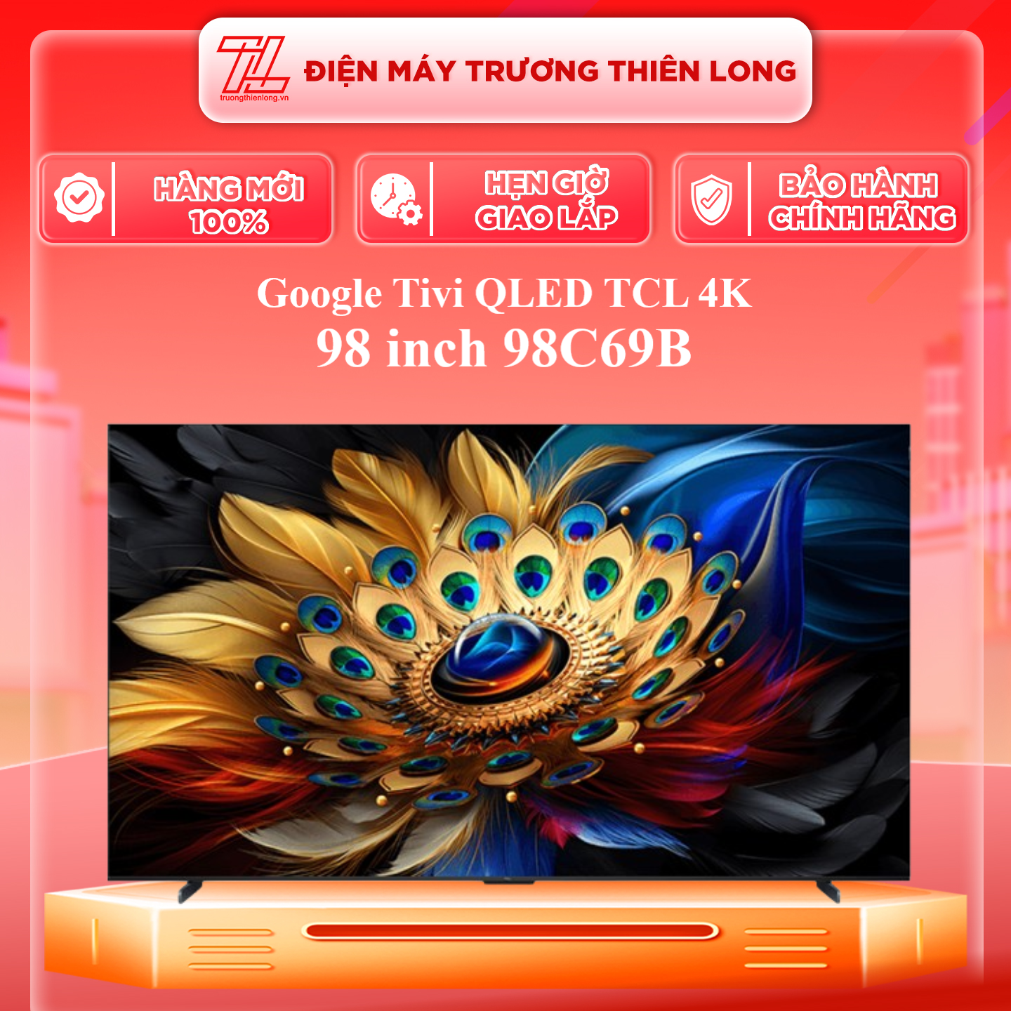 98C69B - Google Tivi QLED TCL 4K 98 inch 98C69B - Hàng Chính Hãng - Chỉ Giao Hồ Chí Minh
