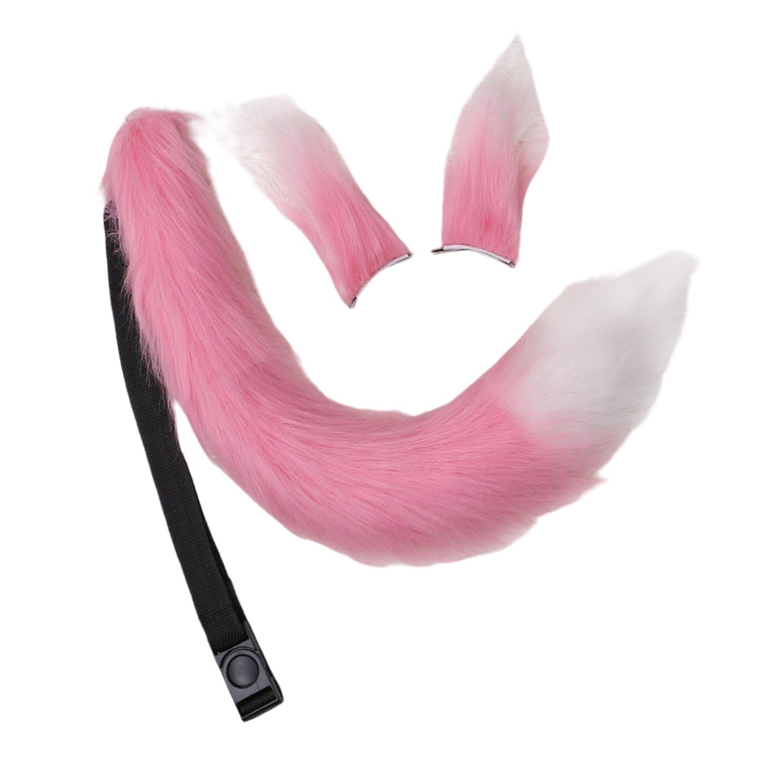 Ears and Tail Set Fancy Dress Costume Cosplay for Masquerade Kids Adult
